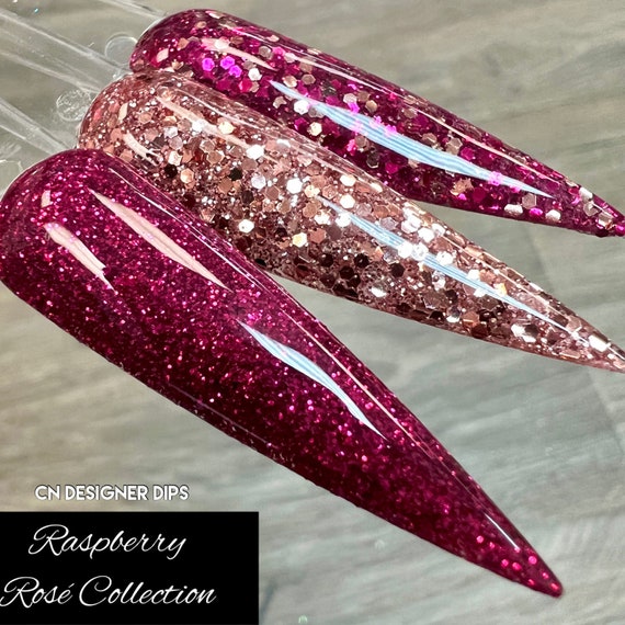 Red Lips Glitter Acrylic Nail Powder - Simply Crystal Nails