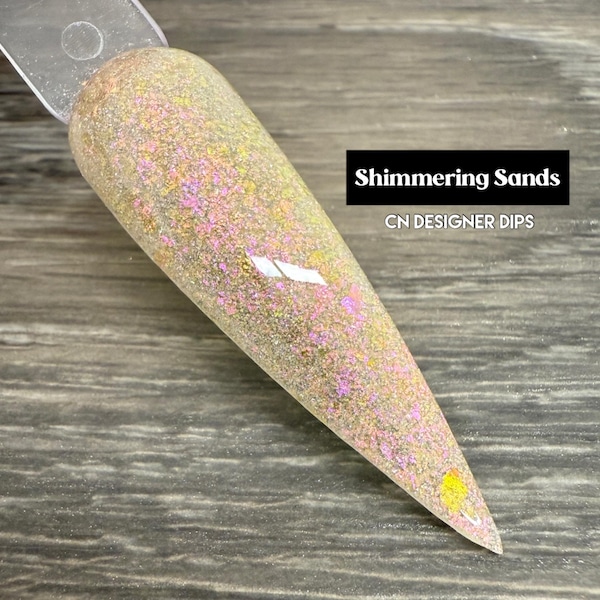 Shimmering Sands RETIRING- dip powder, dip nail powder, dip powder for nails, nail dip powder, dip powders, nail dips, dip nails, nails