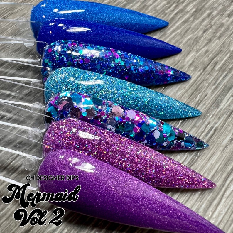 Mermaid Vol 2 Dip Powder Dip Powder for Nails Nail Dip Dip Etsy