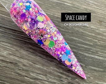 Space Candy SALE- trempette en poudre, poudre pour les ongles, trempe pour les ongles, tremper les ongles, poudres pour tremper, ongles, ongle, tremper pour les ongles, acrylique, poudre à tremper