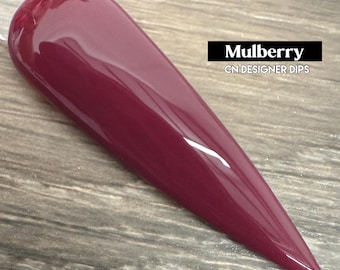 Polvo de inmersión Mulberry, polvo de inmersión para uñas, acrílico, sólido