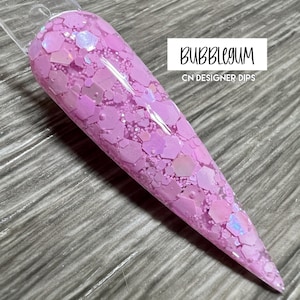 Bubblegum RETIRING- Tauchpulver, Tauchpulver für Nägel, Nagel Tauchpulver, Nagel Dip, Nagel Dip, Pulvern Dip Nagel, Nagel