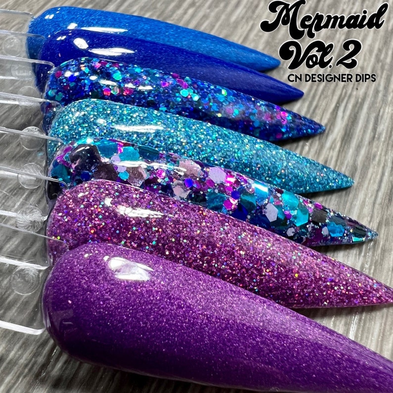 Mermaid Vol 2 Dip Powder Dip Powder for Nails Nail Dip Dip Etsy