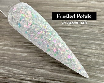 Frosted Petals- dip powder, dip powder for nails, nail dip powder, nail dip, nail dips, dip powders, nails, acrylics, nails, nail, dip nail
