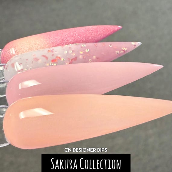 桜ディップパウダー、ネイル用ディップパウダー、アクリル、春、桜