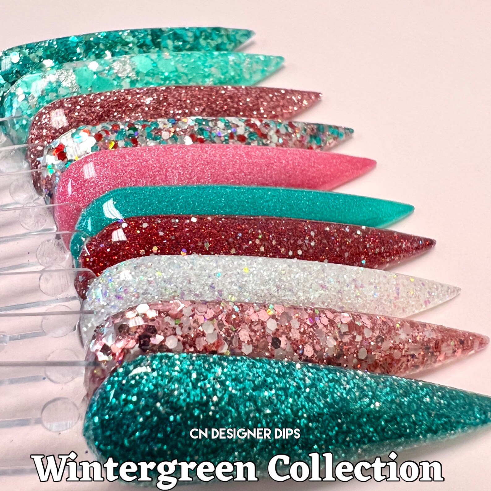 Ribbon Candy Dip Powder Dip Powder for Nails Nail Dip Dip Etsy