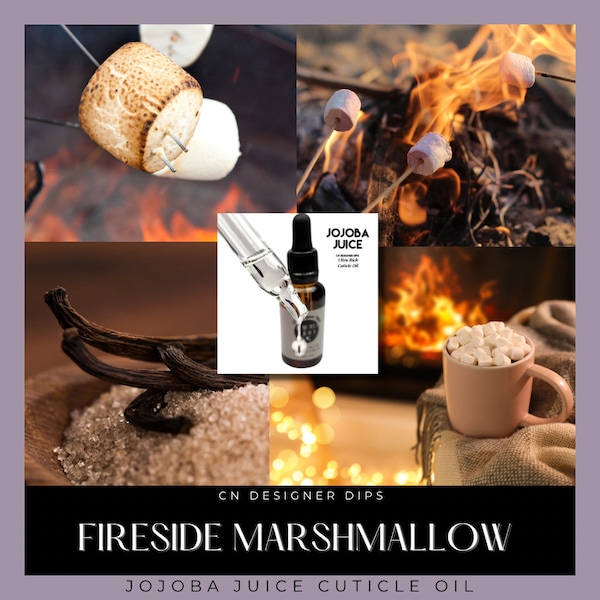 FIRESIDE MARSHMALLOW- cuticle oil, body oil, nail oil, jojoba oil, manicure, nails, nail, body oils, cuticle, cuticle oils, oil, jojoba