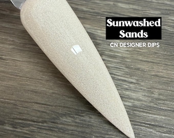 Sunwashed Sands SALE- dip powder, for nails, acrylic, dip nails, dipping powder, manicure, nails, shimmer