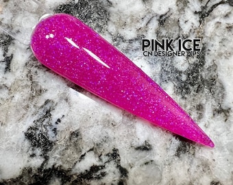 Pink Ice  dip powder, dip powder for nails, pink dip powder, glitter dip powder, dip nail powder, nail dip powder, nail dip, dipping nail