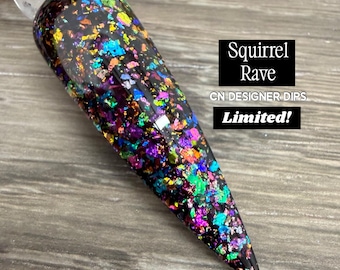 Squirrel Rave LIMITED- .25oz dip powder, dip powder for nails, acrylic, dip nail, dipping powder, nail, nails