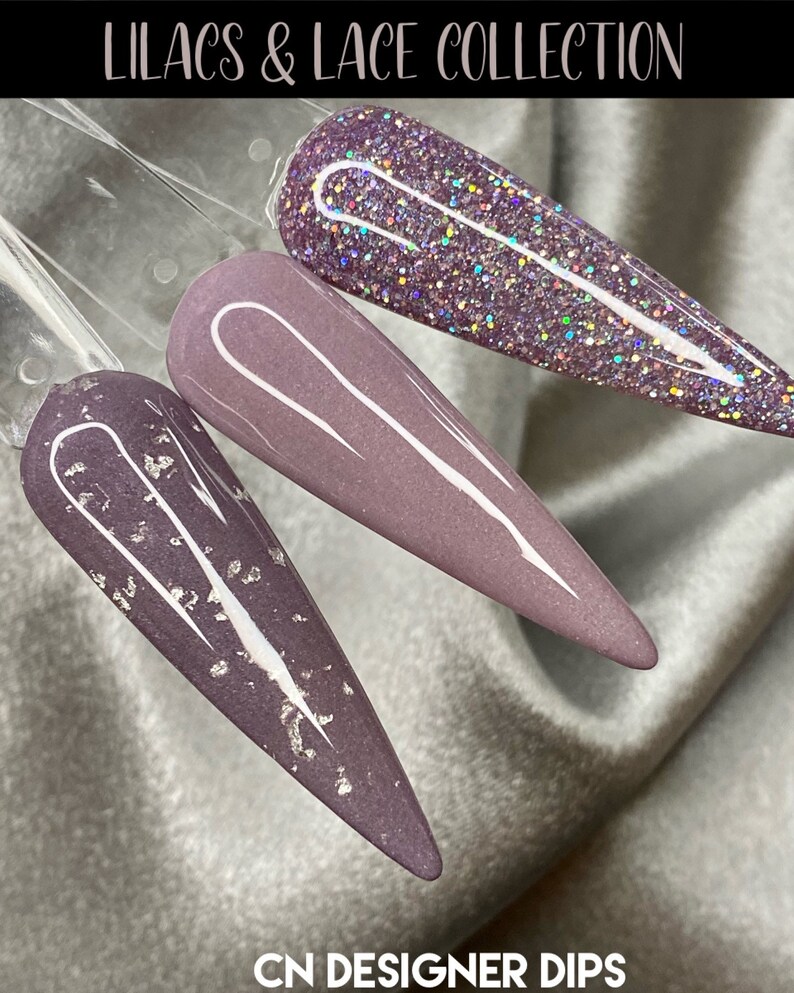 Lilacs & Lace Collection dip powder dip powder for nails | Etsy