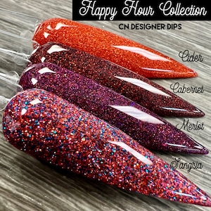 Happy Hour Collection- dip powder, dip powder for nails, dip nail, nail dip, acrylics, acrylic, glitter, nails, nail, dip, fall, set