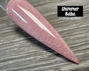 Shimmer Babe- dip powder, dip powder for nails, nail dip, dip powders, dip nail powder, nails, acrylic, acrylics, acrylic powder, nail, dip