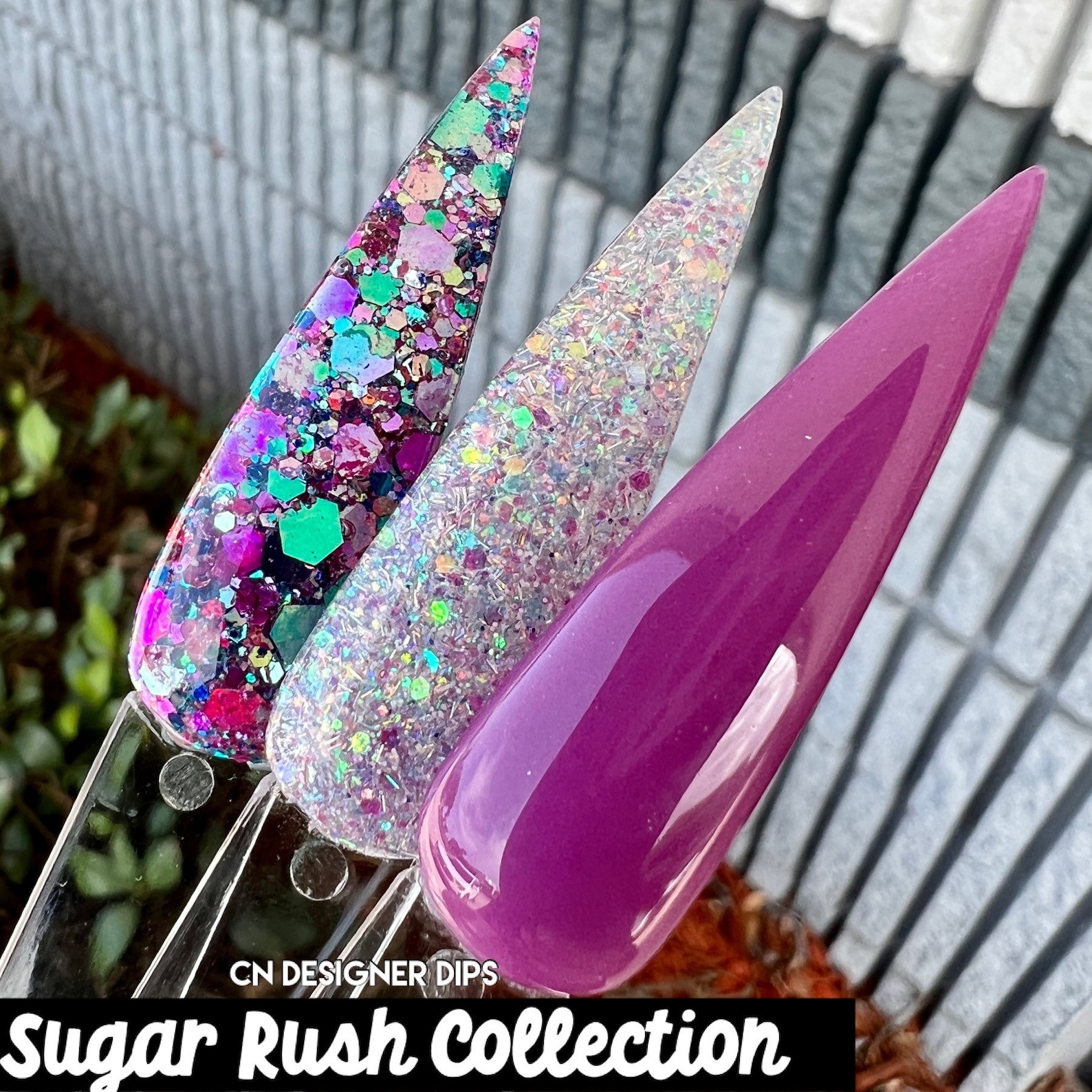 Candy Crushed Dip Powder Nail Dip Powder Glitter Dip Etsy