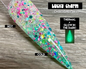 Lucky Charm- dip powder, dip powder for nails, glow, nail dip, dip nail kit, acrylics, dip nail, nail dipping powder, acrylic, nail, nails