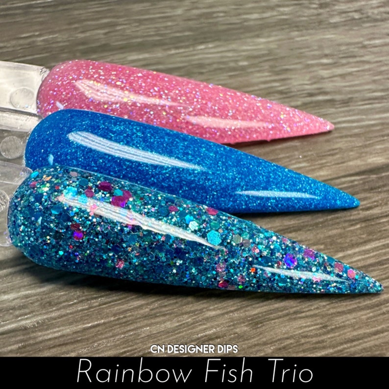 Rainbow Fish Dip Powder Dip Powder for Nails Nail Dip Etsy