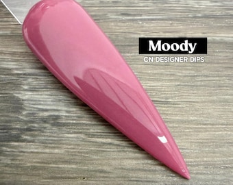 Moody- dip powder, dip powder for nails, acrylic, valentine, neutral, pink, solid