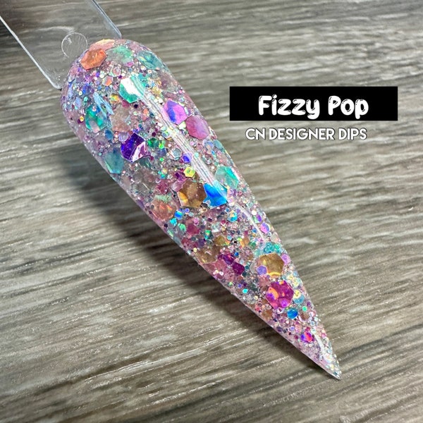 Fizzy Pop- dip powder, glitter dip powder, dip powder for nails, nail dip powder, dip nail powder, nail dip, dip nails, nails, acrylic