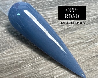 Off Road- dip powder, dip powder for nails, acrylic, blue, solid