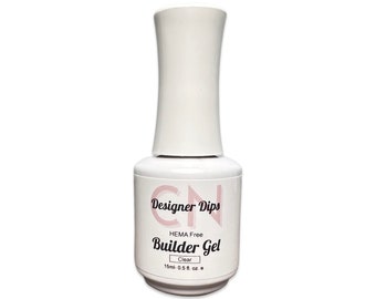 CLEAR Builder Gel- HEMA & TPO Free, Builder Gel in a Bottle, Gel Nail Polish, Nail Builder Gel, for nails