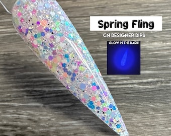 Spring Fling- dip powder, dip powder for nails, glow, nail dip, dip nail kit, acrylics, dip nail, nail dipping powder, acrylic, nail, nails