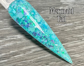 Mermaid Tail- dip powder, dip powder for nails, nail dip powder, nail dip, dip nail, dip powders, dip nail powder, nails, acrylic powder