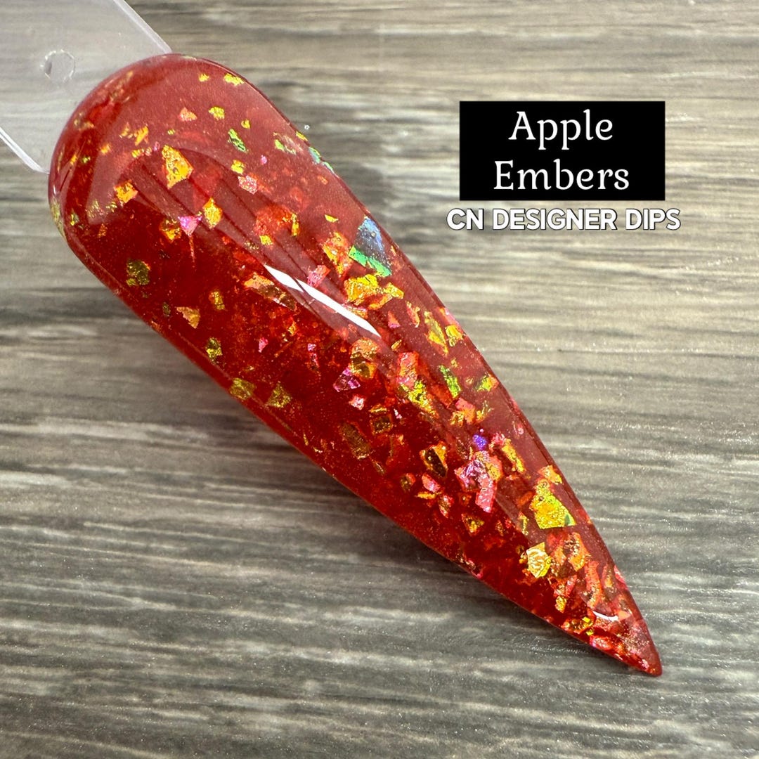 Apple Embers- Dip Powder, Dip Powder for Nails, Acrylic, Fall, Autumn ...