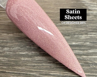 Satin Sheets RETIRING- dip powder, nail dip powder, dip nail powder, dip powder for nails, nail dip, dip nails, dip, nails, shimmer