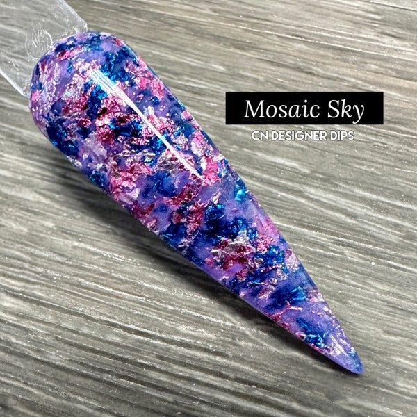 Mosaic Sky- Dip Puder, Dip Puder für Nägel, Nail Dip, Dip Nagelpuder, Dip Puder, Acryl, Nagel, Nägel, Acryl Puder, Acrylfarben, Dip