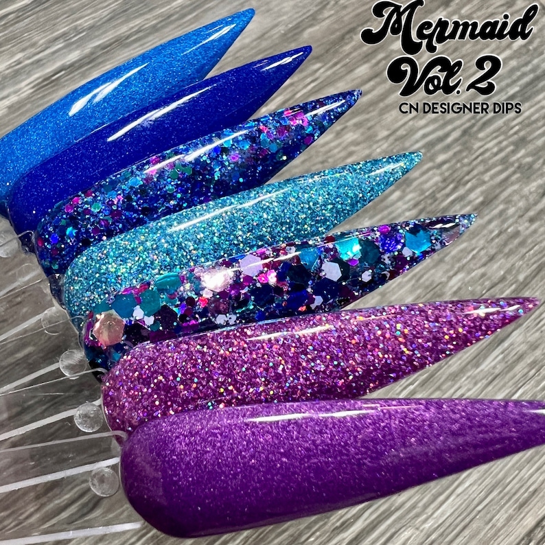 Reef Dip Powder Dip Powder for Nails Glitter Dip Powder Etsy