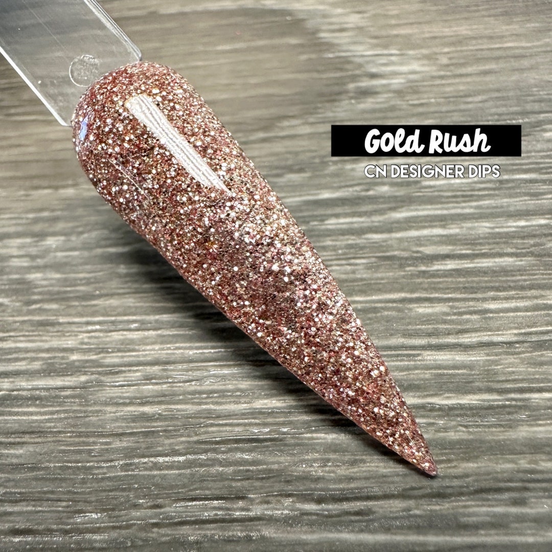 Gold Rush Dip Powder, Dip Powder for Nails, Glitter Dip Powder, Gold