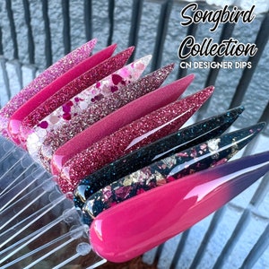 Songbird Collection- dip powder, dip powder for nails, nail dip, dip powders, acrylic powder, acrylic, nail, nails, glitter dip powder, dip