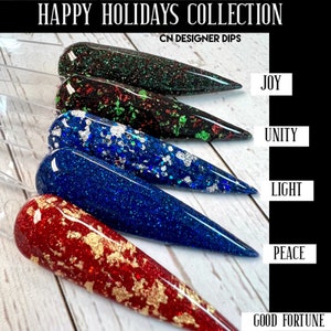 Happy Holidays Collection dip powder, dip powder for nails, nail dip powder, acrylic, acrylic powder, acrylics, holiday, nails, nail, dip image 4