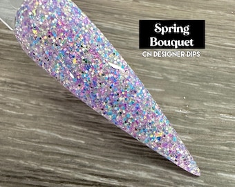 Spring Bouquet- dip powder, dip nail powder, dip powder for nails, nail dip powder, nail dip, dip powders, acrylic, nails, dipping powder