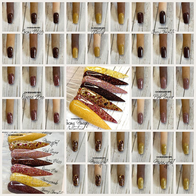 Cocoa Honey Collection Dip Powder Dip Powder for Nails Nail Etsy