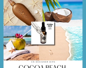 COCOA BEACH- Cuticle Oil, Nail Oil, Jojoba Oil, Sweet Almond Oil, Vitamin E Oil, Vitamin E, Oil Dropper, Manicure, Nails, Nail