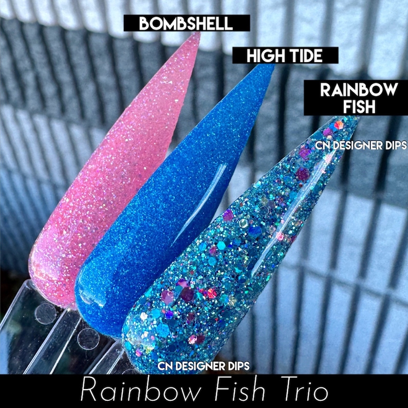 Rainbow Fish Dip Powder Dip Powder for Nails Nail Dip Etsy