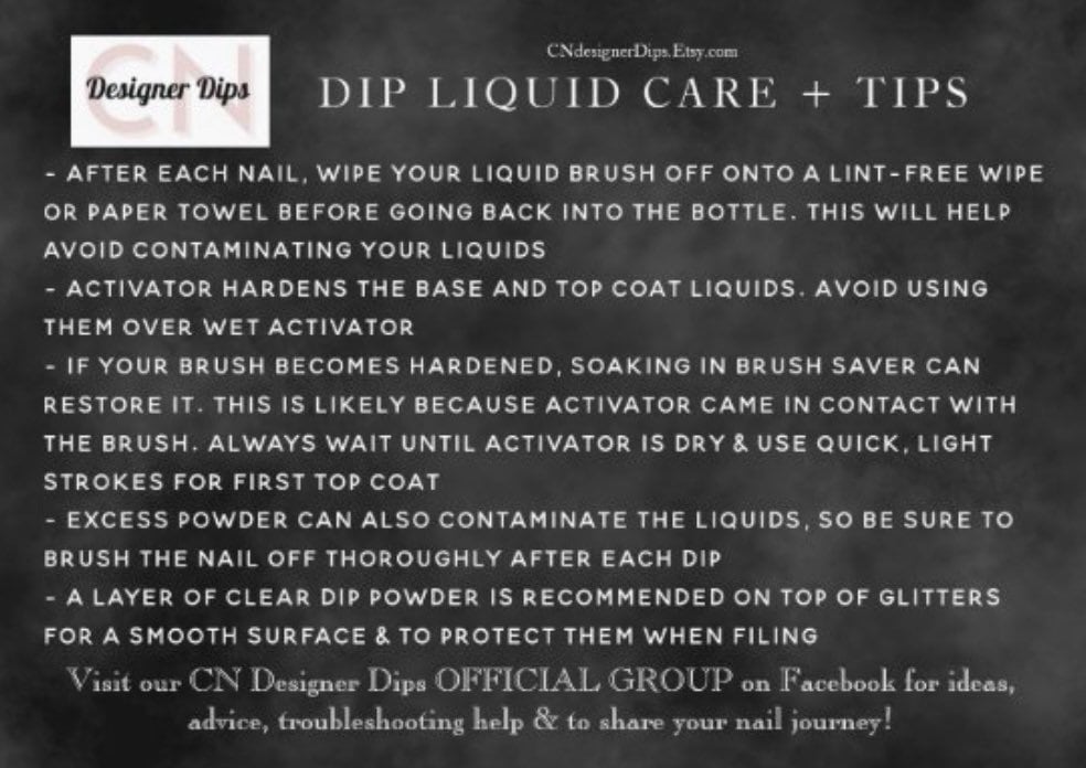 Dip Liquids Dip Base Dip Activator Dip Top Dip Liquid Dip Etsy