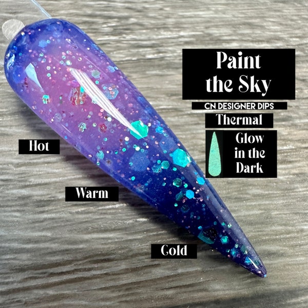 Paint the Sky- dip powder, nail dip powder, dip powder for nails, nail powder, acrylic, nail dip, dip nail, nails, nail acrylic