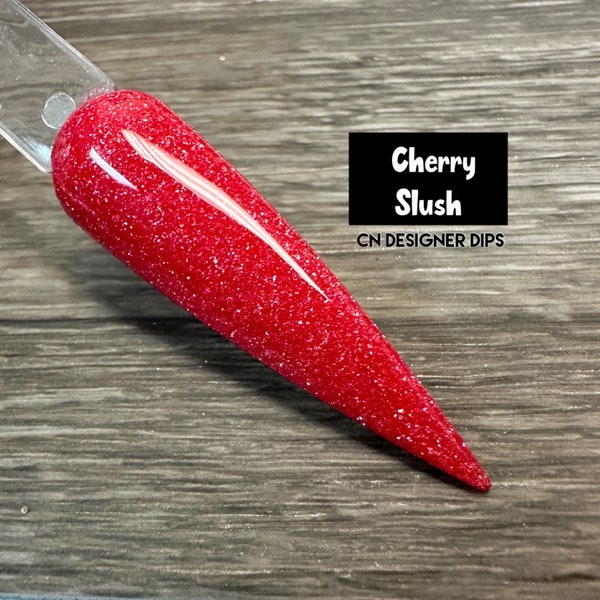 Cherry Slush- dip powder, glitter dip powder, dip powder for nails, nail dip powder, dip nail powder, acrylic, nail dip, nails