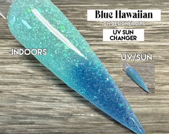 Blue Hawaiian- dip powder, dip powder for nails, nail dip, dip nail powder, dip powders, acrylic, nail, nails, acrylic powder, acrylics, dip