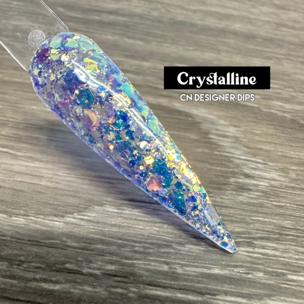 Crystalline- dip powder, dip powder for nails, nail dip powder, nail dip, nail dips, dip powders, nails, acrylics, acrylic, nail, dip nail