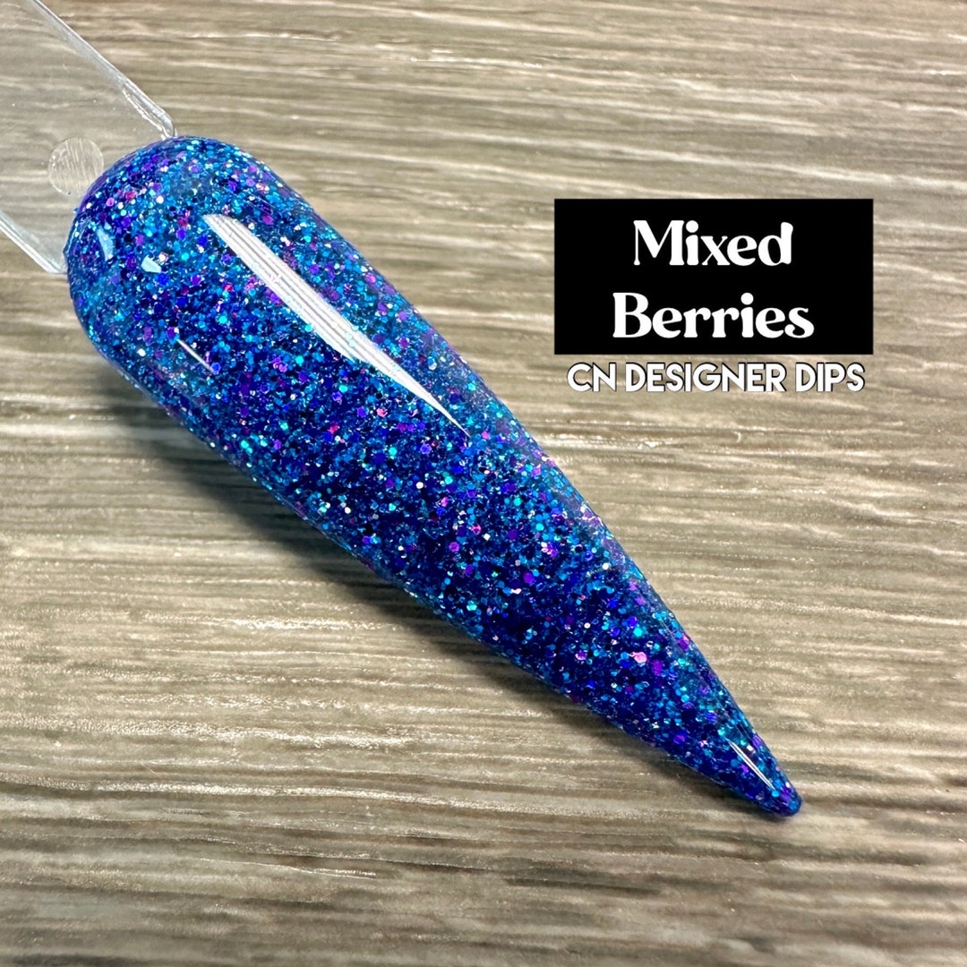 Mixed Berries Dip Powder, Glitter Dip Powder, Dip Powder for Nails