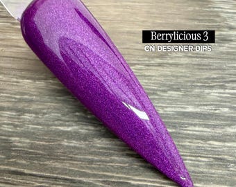 Berrylicious 3- dip powder, dip powder for nails, acrylic, manicure, nails, dipping powder, acrylic powder *read description*