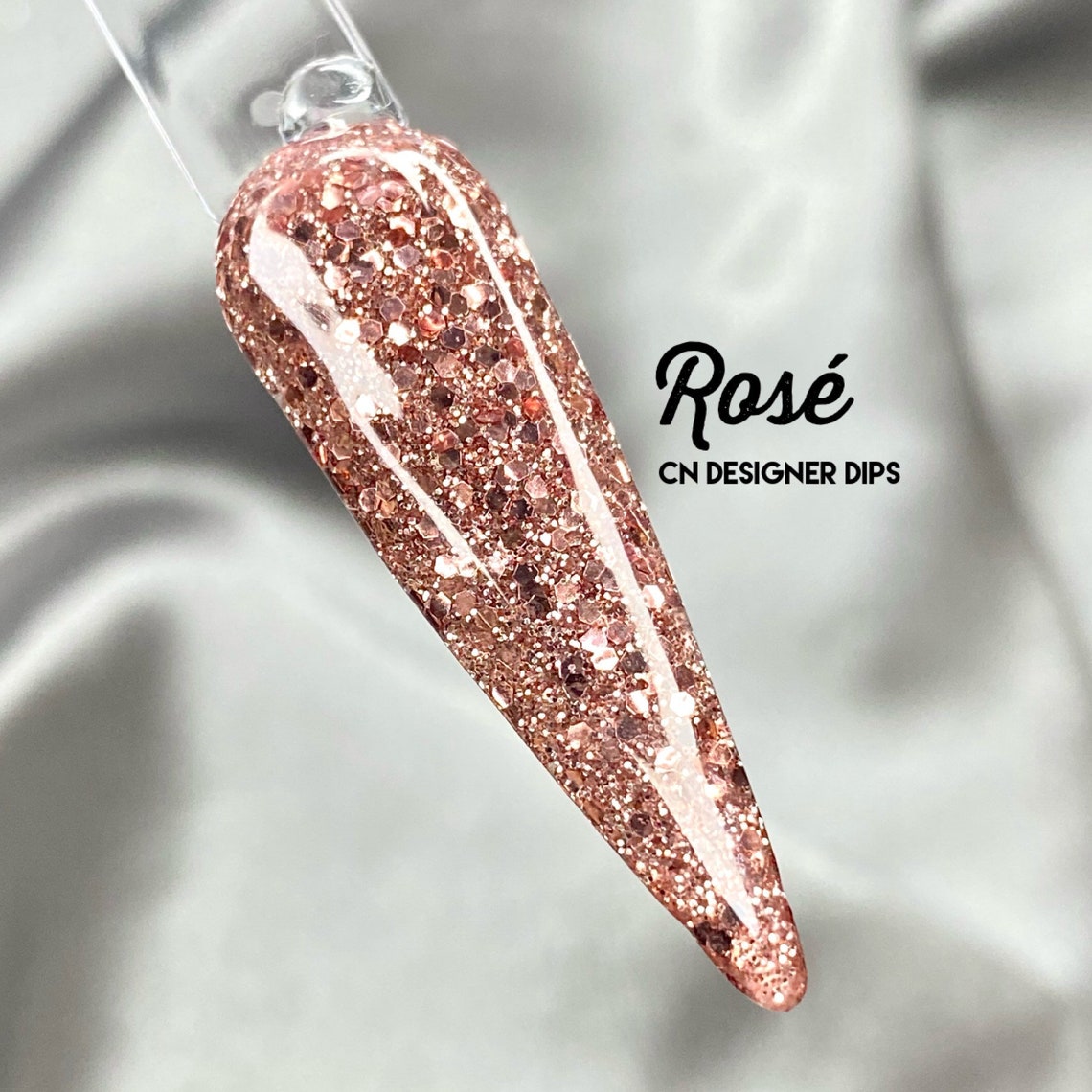 Rosé dip powder rose gold dip powder dip powder for nails Etsy