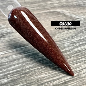 Cacao RETIRING- Tauchpulver, Tauchpulver für Nägel, Nageltauchpulver, Nagelbad, Tauchpulver, Nägel, Acryl, Nagel, Tauchnagelpulver, Schimmer
