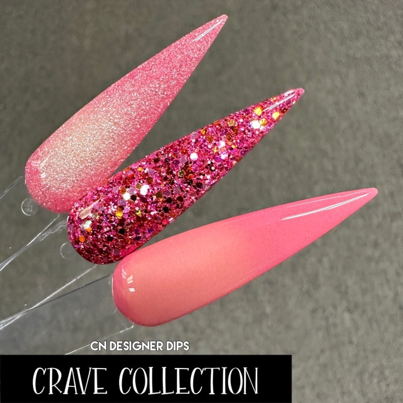 Crave Collection dip powder, dip powder for nails, dip nail powder, nail dip powder, dipping powder, nail dip, dip nail, nail powder, dip image 1