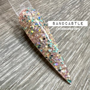 Sandburg RETIRING- Tauchpulver, Tauchpulver für Nägel, Nageltauchpulver, Tauchnagelpulver, Nagelbad, Nagelbad, Badpulver, Sand, Strand