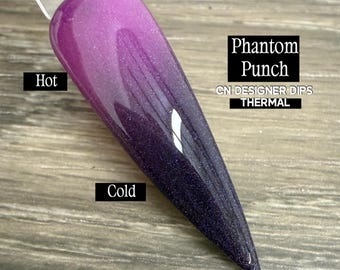 Phantom Punch SALE- dip powder, dip powder for nails, acrylic, nail dip powder, nail dip, dip nails, purple, thermal, color changing