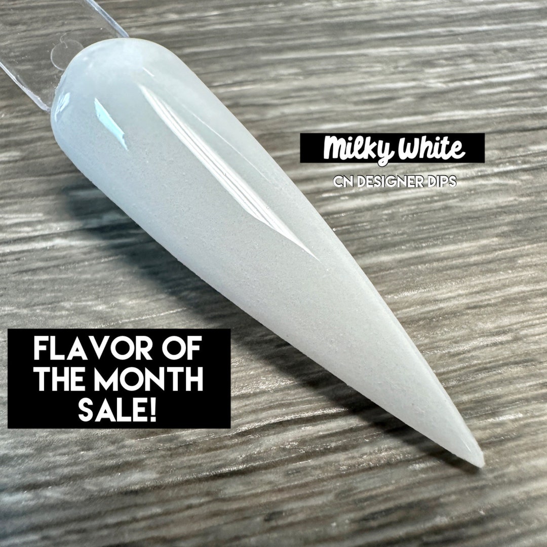 Milky White Dip Powder Dip Powder for Nails Nail Dip Etsy